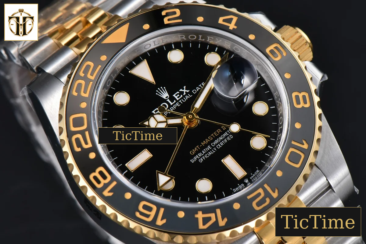 GMT Master II 126713 40mm Clean Factory YG/SS Black/Gray Bezel Black Dial Jubilee Bracelet DD3285 — foto 15