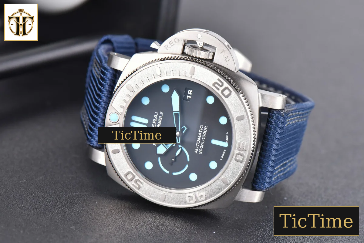 Mike Horn Submersible PAM985 47mm VSF Titanium Black Dial Nylon Strap P9010 — foto 11