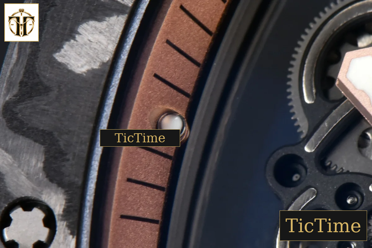 NTPT RM055 42.7mm APSF Gold Skeleton Dial Black Bezel Black Crown Black Rubber Strap RMUL2 — foto 7