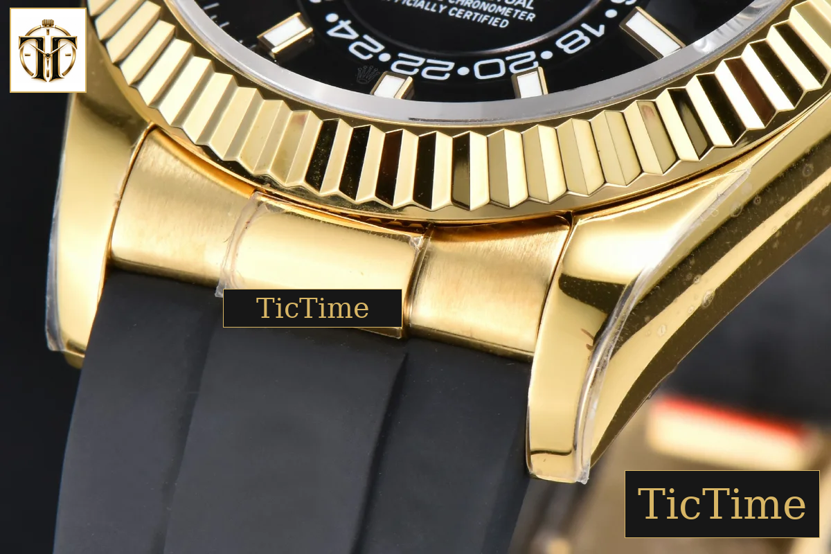 Sky-Dweller 336238 42mm ZF YG Case Black Dial Rubber Oysterflex Strap (Tungsten) A23J — foto 10