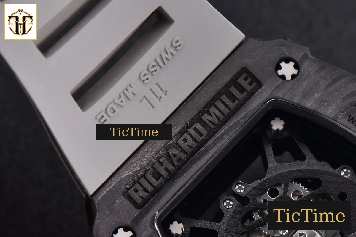 RM035-02 KVF Skeleton Dial Red Gray Rubber Strap V3 Miyota8215 — foto 17