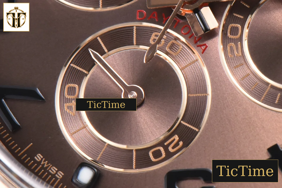 Daytona 116515 40mm Clean Factory RG Brown Dial Digital Marker RG Bracelet 4130 — foto 8