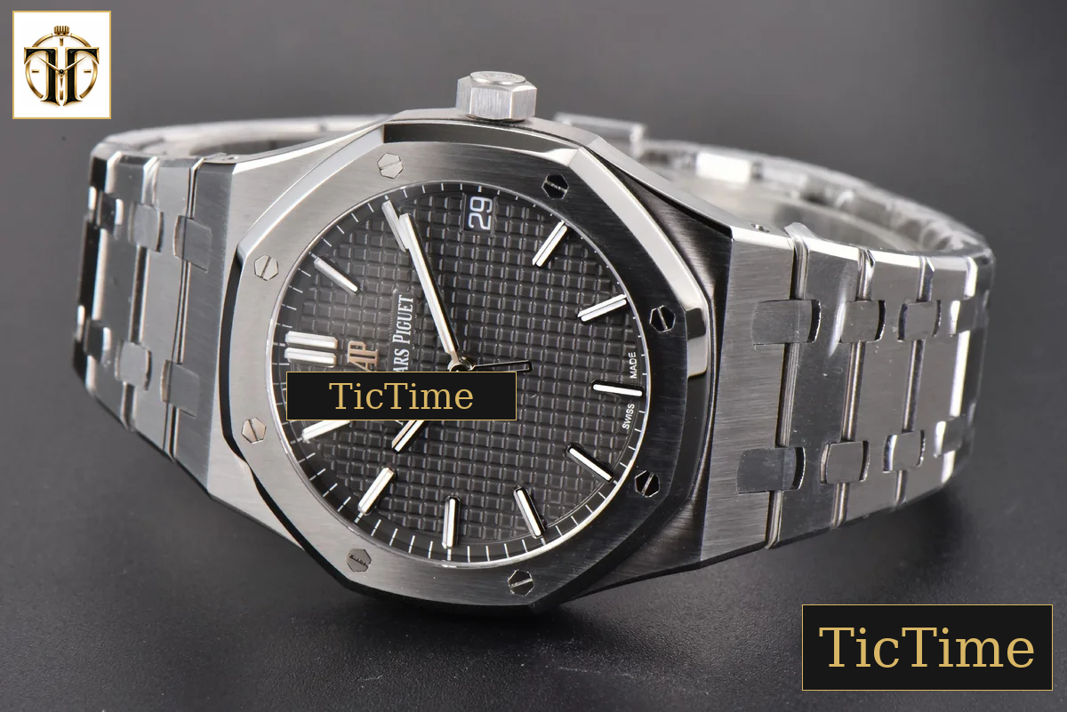 Royal Oak 15500 41mm APSF Gray Textured Dial SS Bracelet V2 A4302 — foto 14