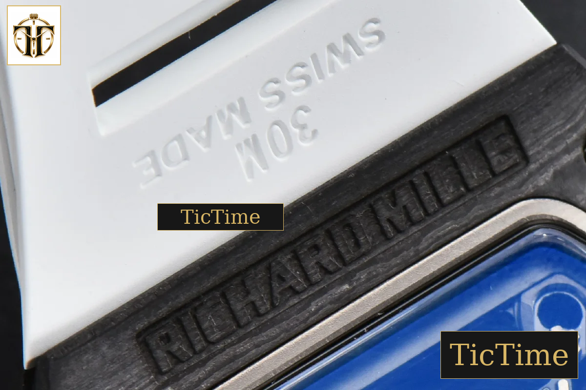 Bubba Watson RM055 42.7mm ZF Black NTPT White Skeleton Dial White Rubber Strap V6 NH05 — foto 19
