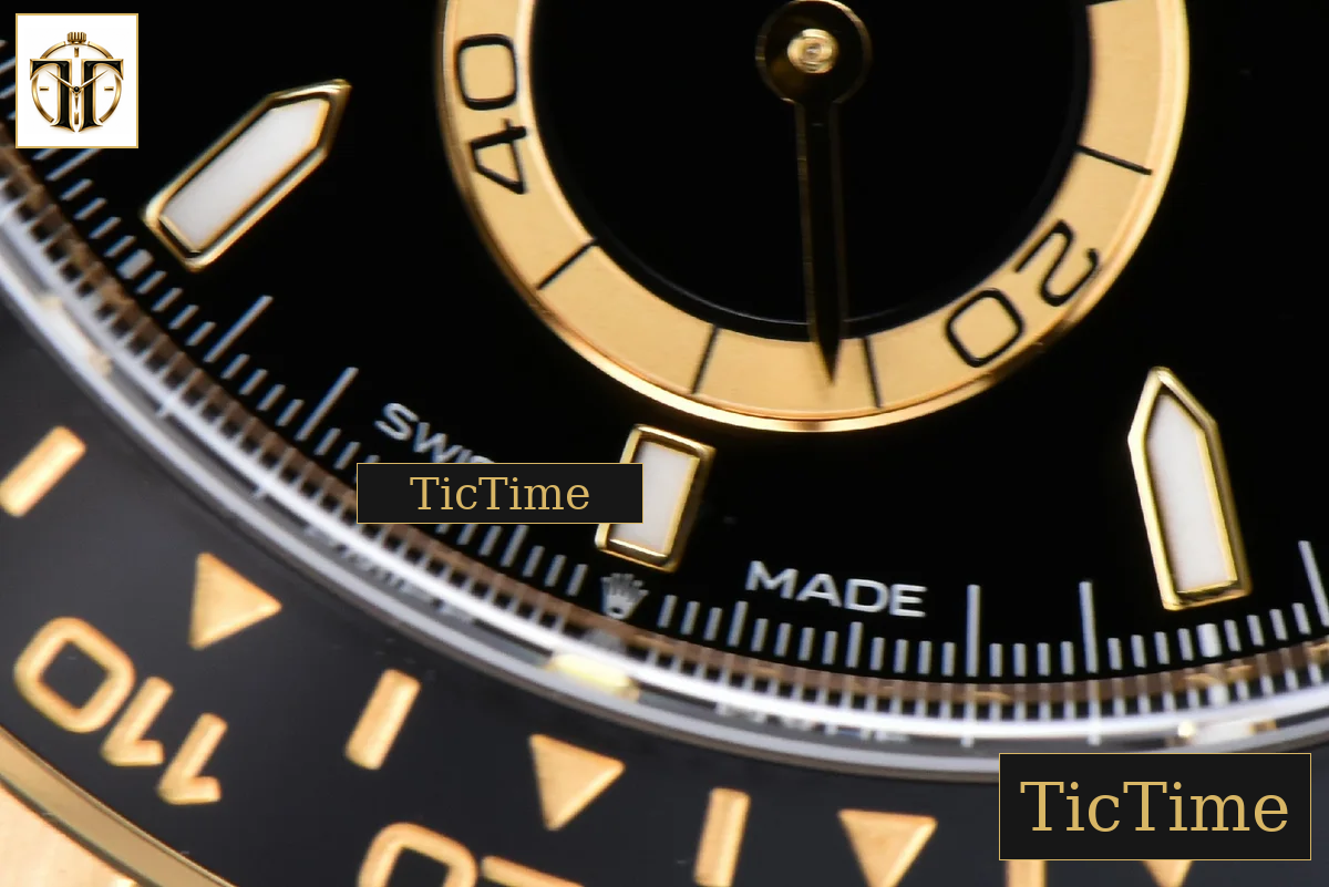Daytona 126518 40mm Clean Factory YG Black Bezel Black Subdial Oysterflex Strap DD4131 — foto 8