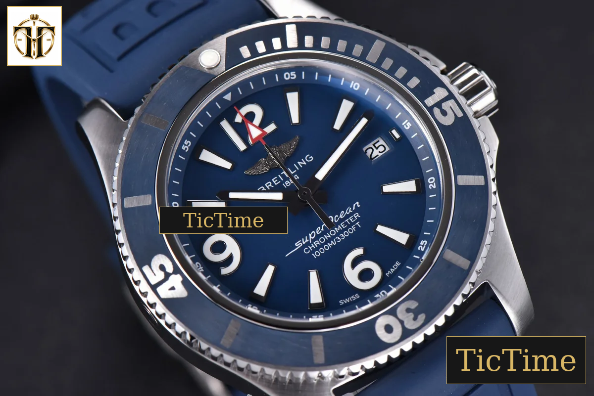 Superocean Automatic 44mm TF Blue Dial Blue Rubber Strap A2824 — foto 9