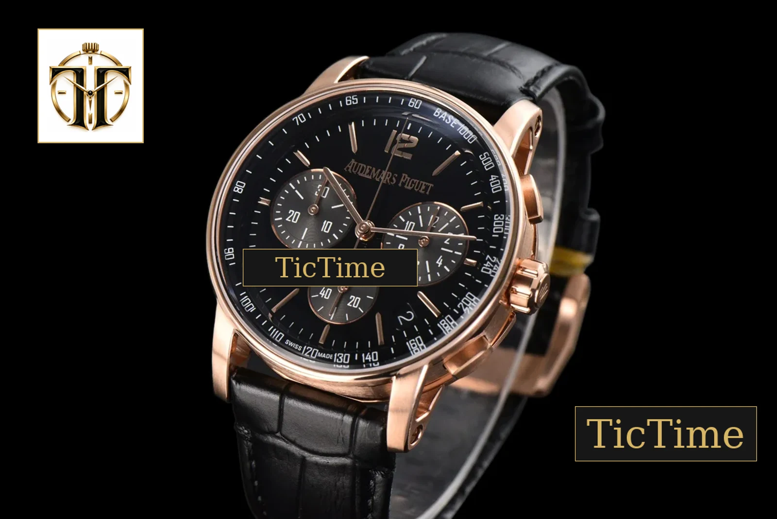 Code 11.59 Chrono 26393 APSF RG Black Dial Black Leather Strap SA4401 — foto 5