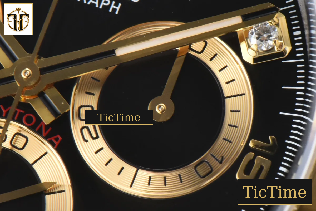Daytona 116503 40mm Clean Factory YG/SS Black Dial Diamond Marker YG/SS Bracelet A4130 — foto 8