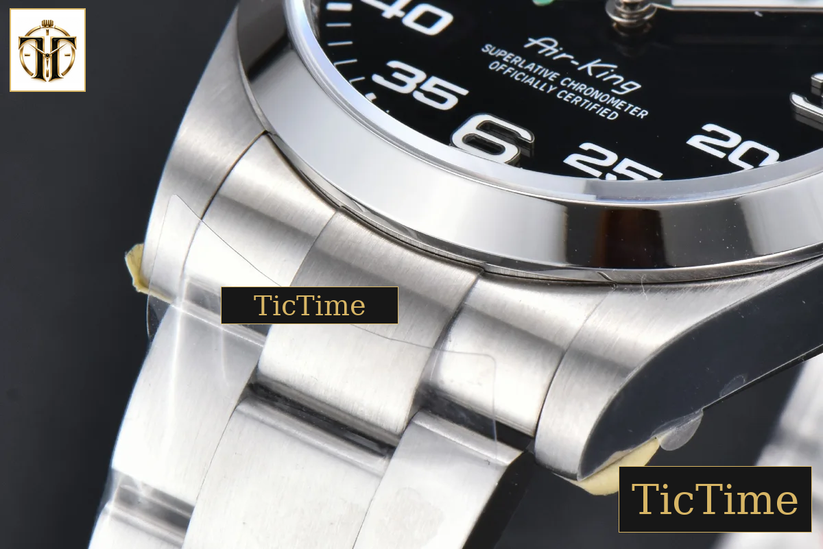 AirKing 904L 126900 40mm JVSF Black Dial SS Oyster Bracelet A3230 — foto 10