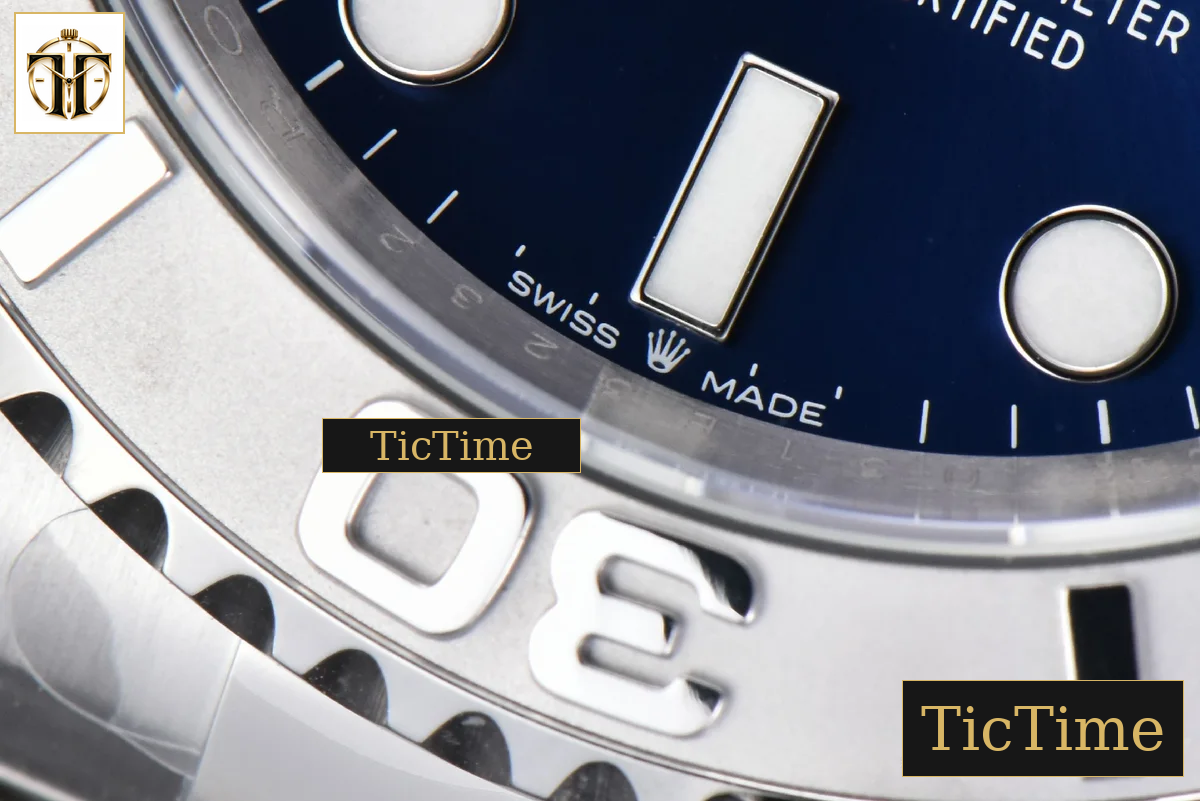 Yacht-Master 904L 126622 40mm Clean Factory Blue Dial SS Bracelet VR3235 — foto 8