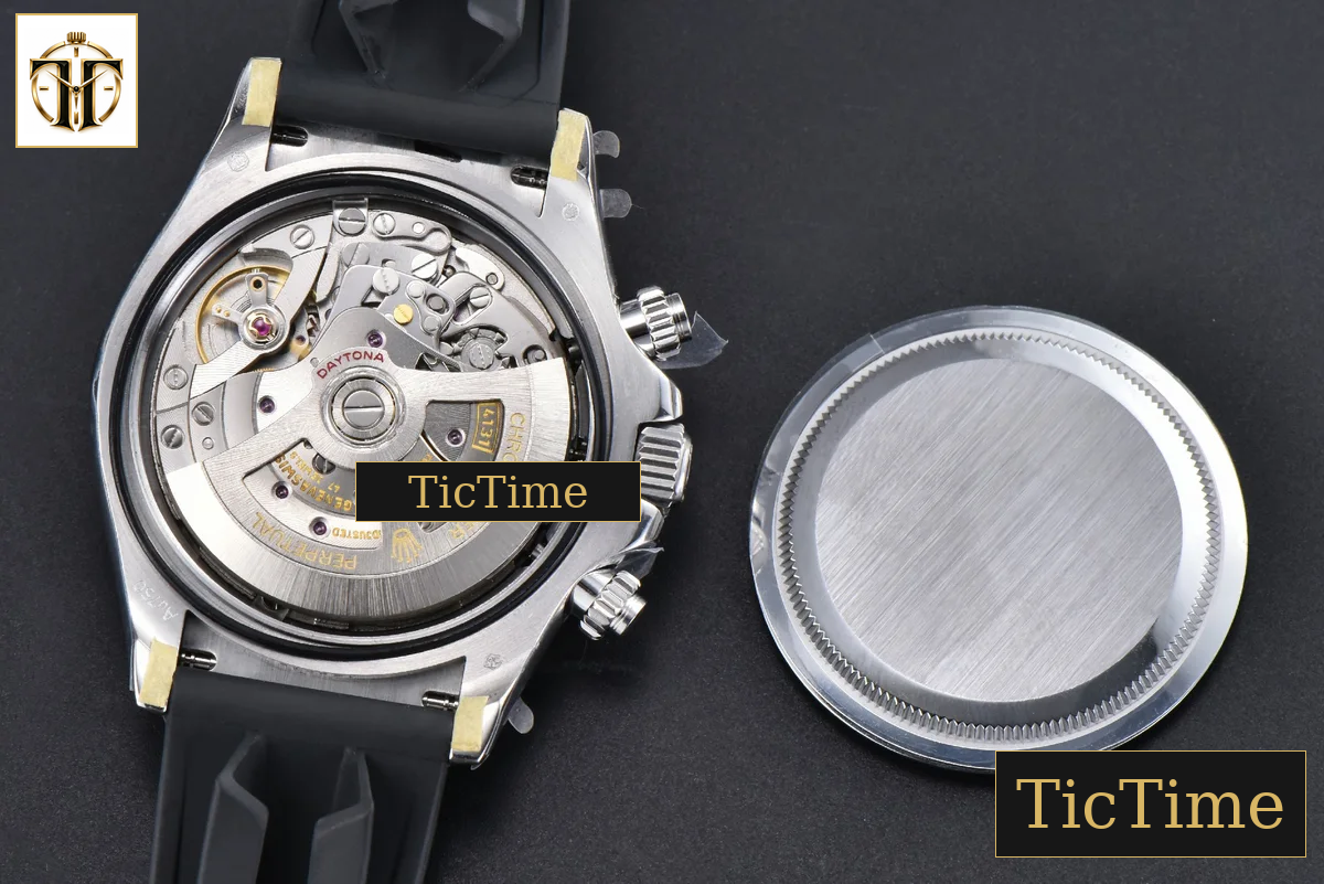 Daytona 126519 40mm BPF SS Black Dial Sliver Subdial Black Oysterflex Strap SH4131 — foto 18