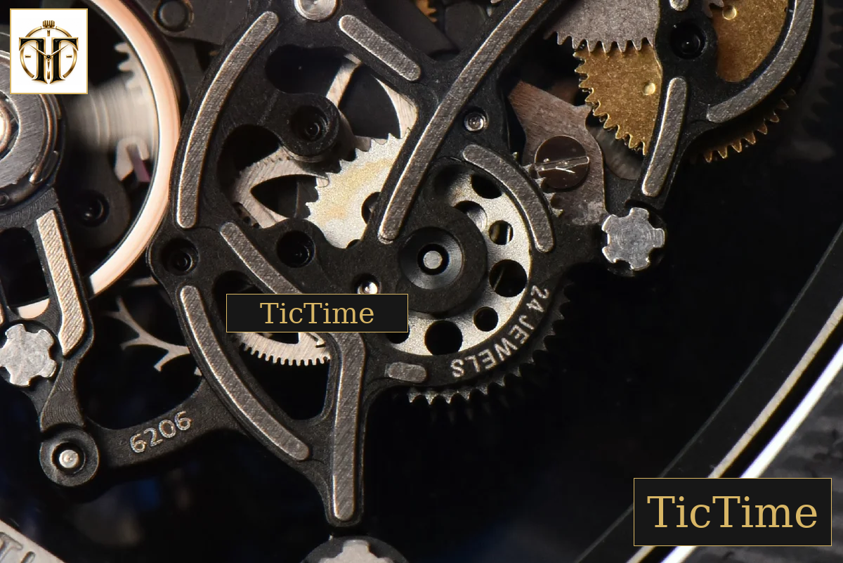 NTPT RM055 42mm RMF Blue Skeleton Dial White Rubber Strap RMUL2 — foto 19