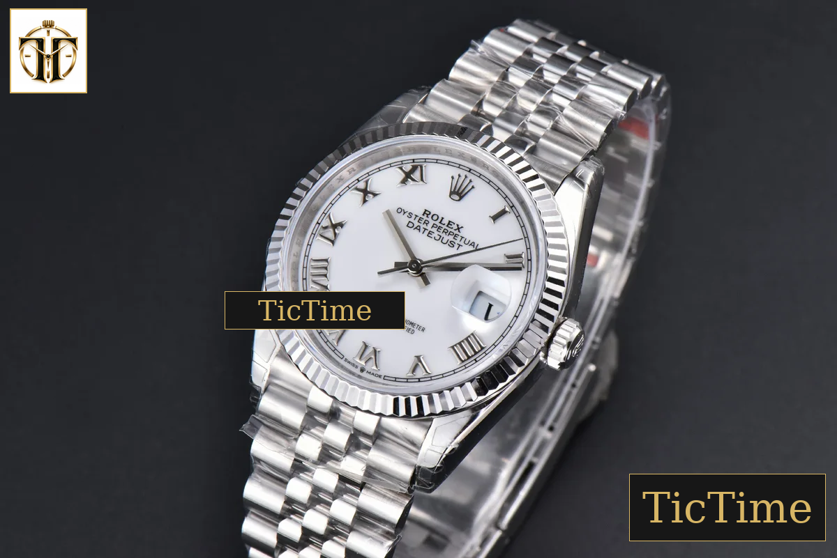 DateJust 904L 36mm VSF White Dial Roma Marker Jubilee VS3235 — foto 5