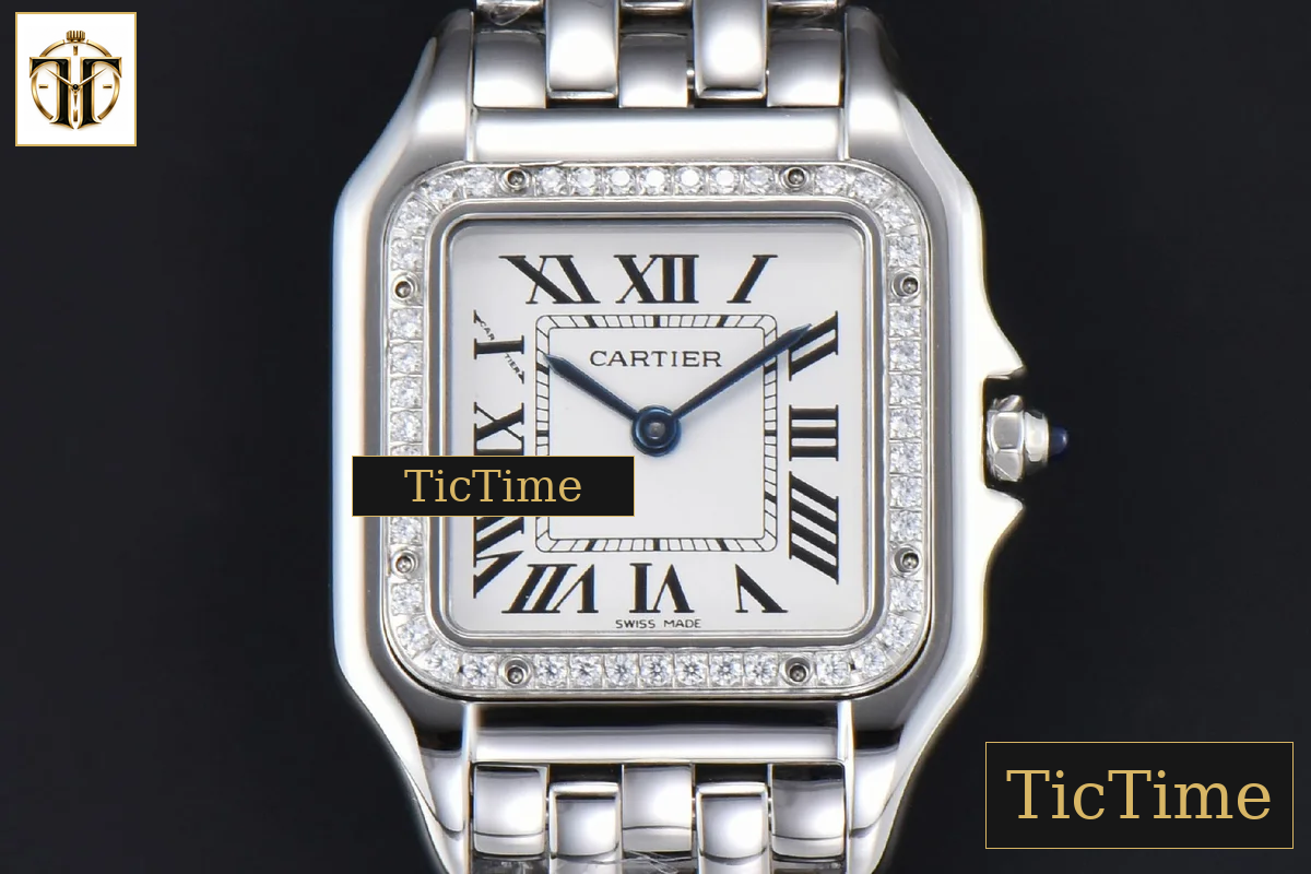 Panthère Secrete Ladies 27mm BVF SS Diamond Bezel White Dial SS Bracelet Ronda Quartz — foto 2