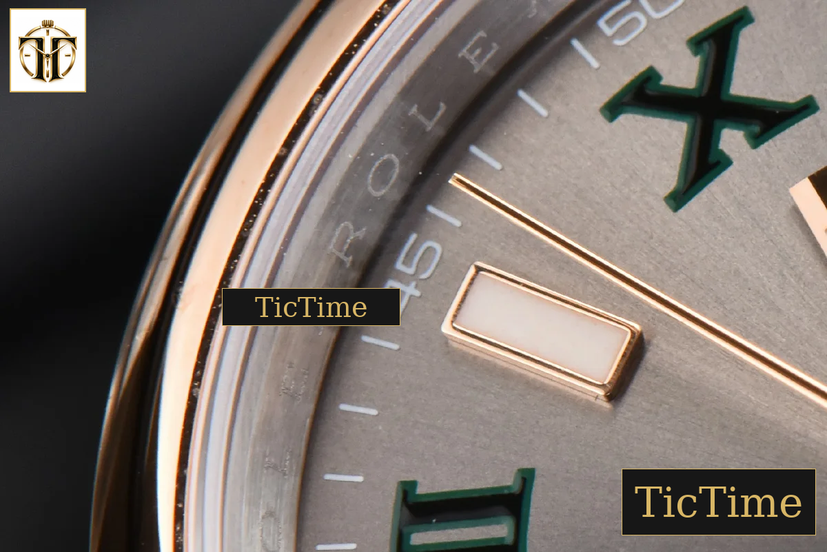 DateJust 36mm BPF RG/SS Smooth Bezel Gray Wimbledon Dial Jubilee Bracelet A2824 — foto 7