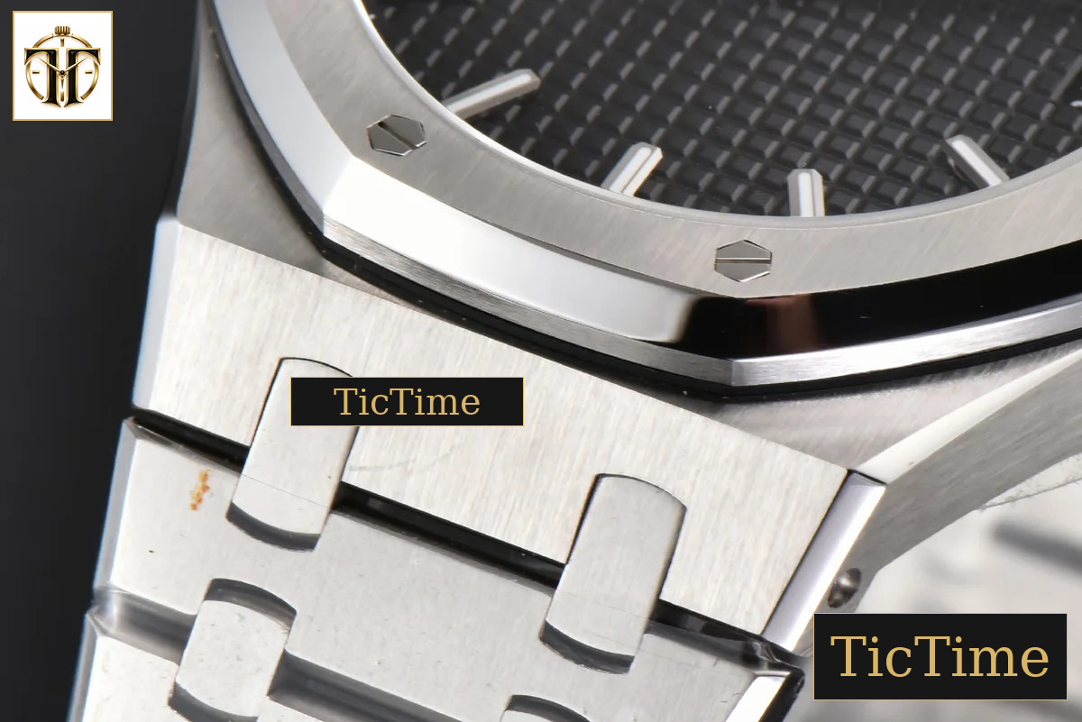 Royal Oak 15500 41mm APSF Black Textured Dial SS Bracelet V2 A4302 — foto 10