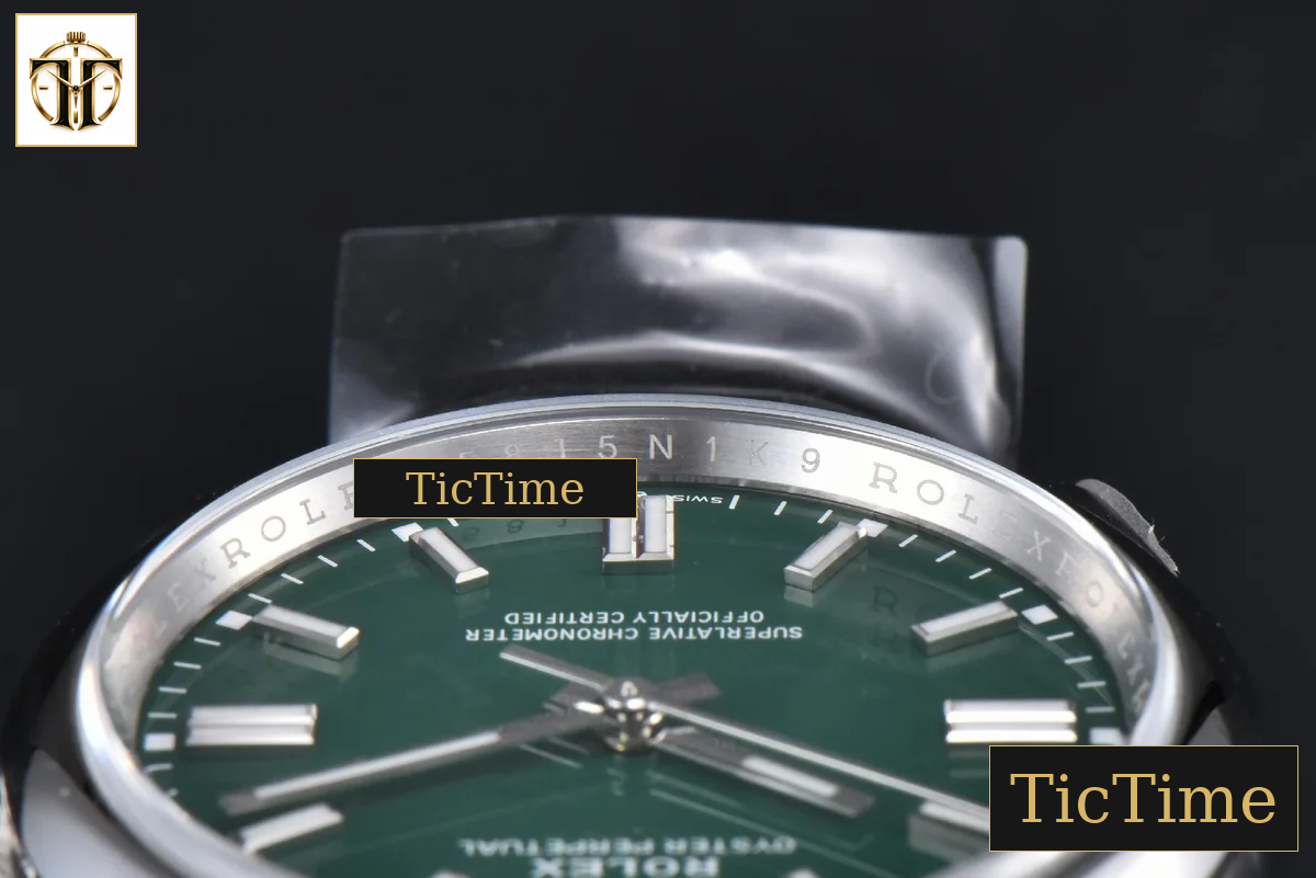 Oyster Perpetual 904L 126000 36mm Clean Factory Green Dial SS Bracelet VR3230 — foto 13