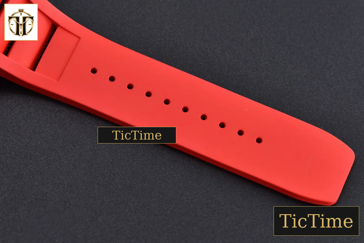 NTPT RM035-02 42mm ZF Skeleton Dial Red Rubber Strap NH05A — foto 30