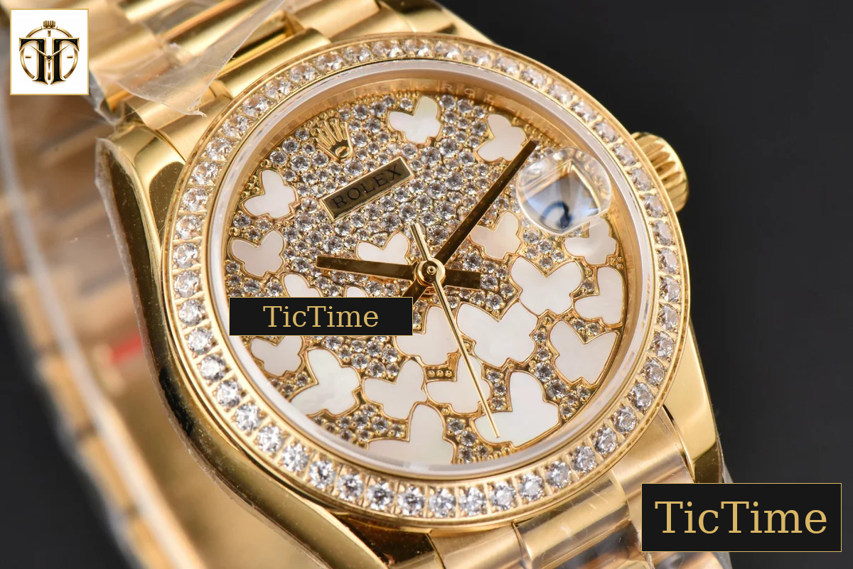 DateJust Ladies 904L 31mm WF YG Diamond Butterfly Dial Oyster Bracelet A2671 — foto 10