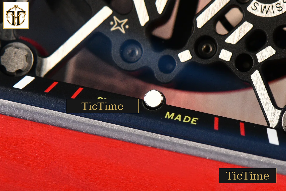 RM035-02 APSF Red NTPT Red Rubber Strap V2 (Free Sprung) RMAL1 — foto 11