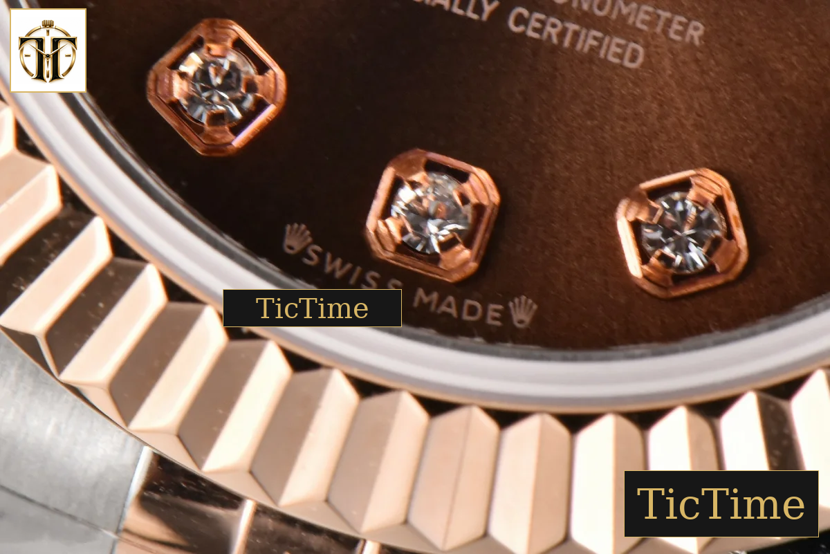 DateJust Ladies 28mm WF RG/SS Brown Dial Diamond Marker Jubilee Bracelet A2236 — foto 9