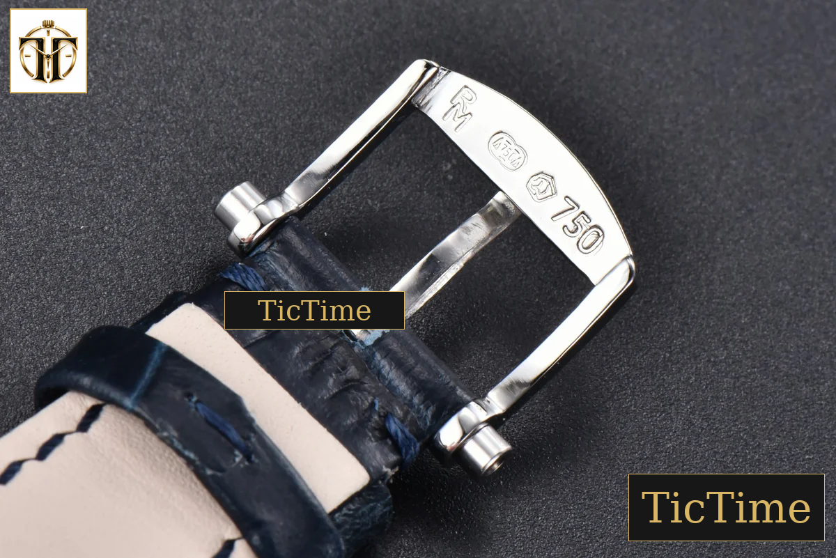 Tradition 7057BB 40mm ZF Silver Dial White Subdial Blue Leather Strap A505 — foto 15