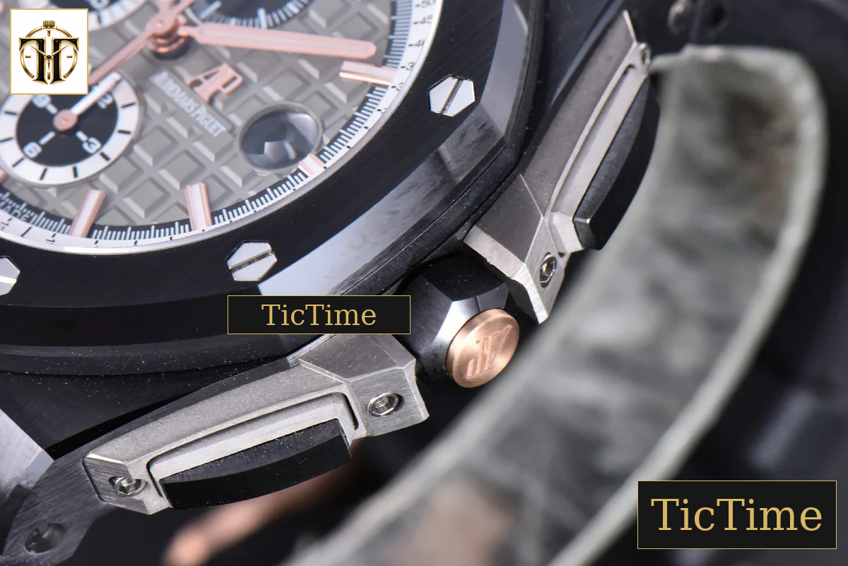Royal Oak Offshore 44mm JF Black Ceramic Germany Edition Gray Dial Rubber Strap A3126 — foto 11
