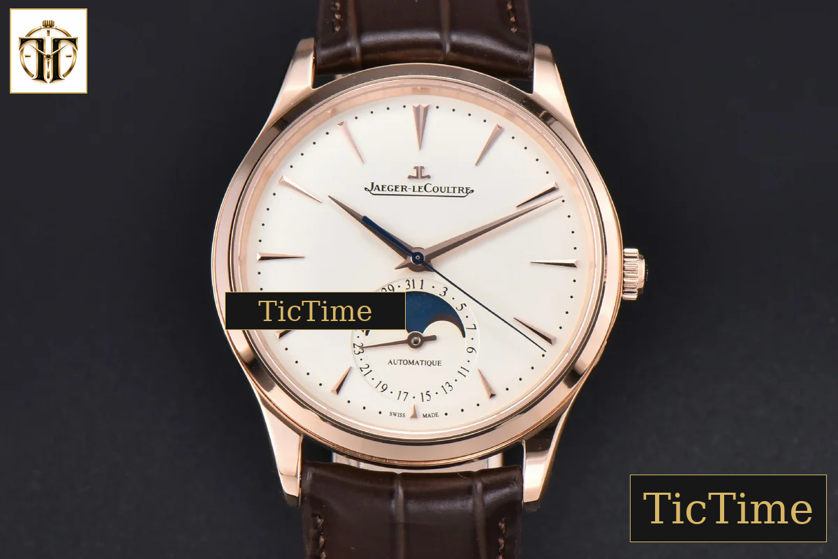 Master Ultra Thin Moonphase 1362520 39mm APSF RG White Dial Brown Leather Strap SA925 — foto 3