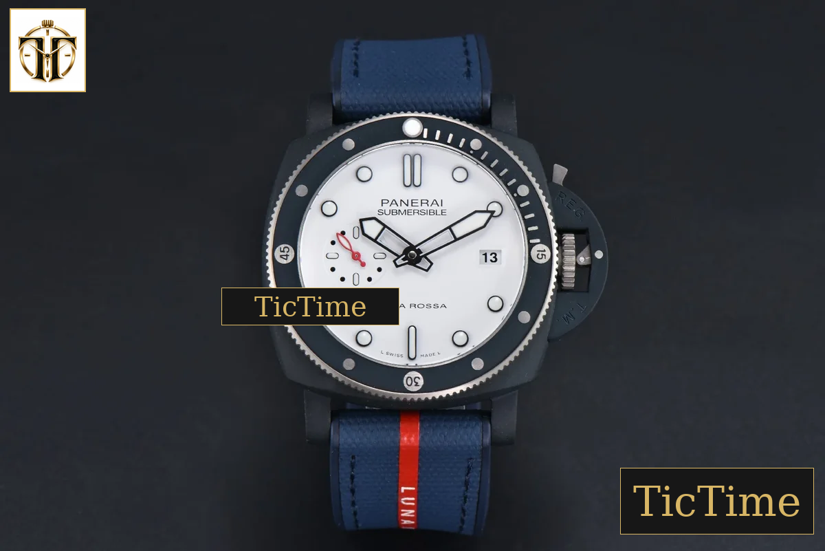 Submersible Luna Rossa PAM1543 44mm VSF White Dial Gummy Strap P900 — foto 2