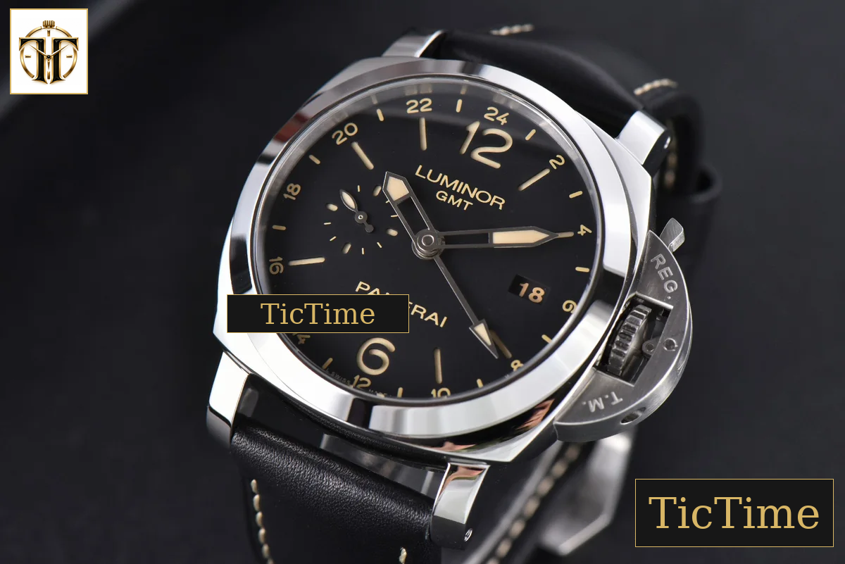 “Q” Luminor GMT PAM531 44mm VSF Black Dial Leather Strap P9003 — foto 4