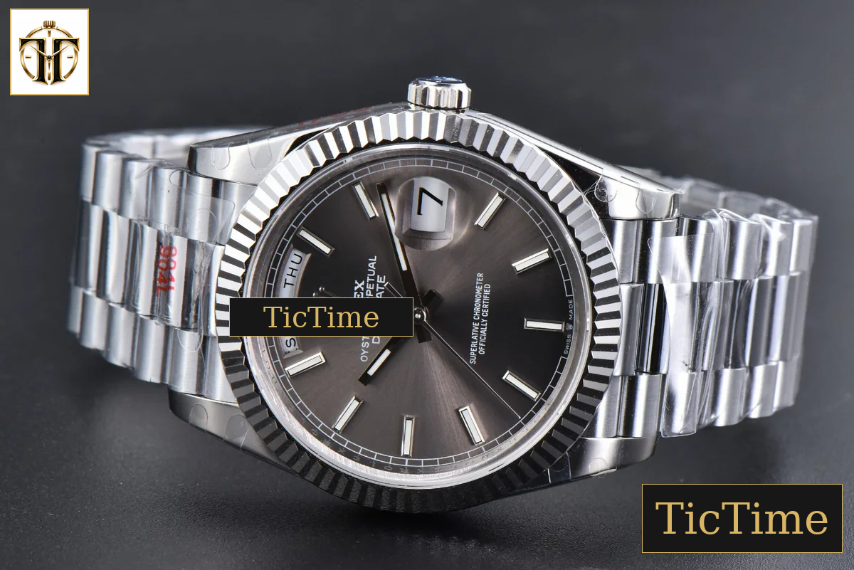 DayDate 40mm GMF Gray Dial Lume Marker President Bracelet A2836 — foto 16