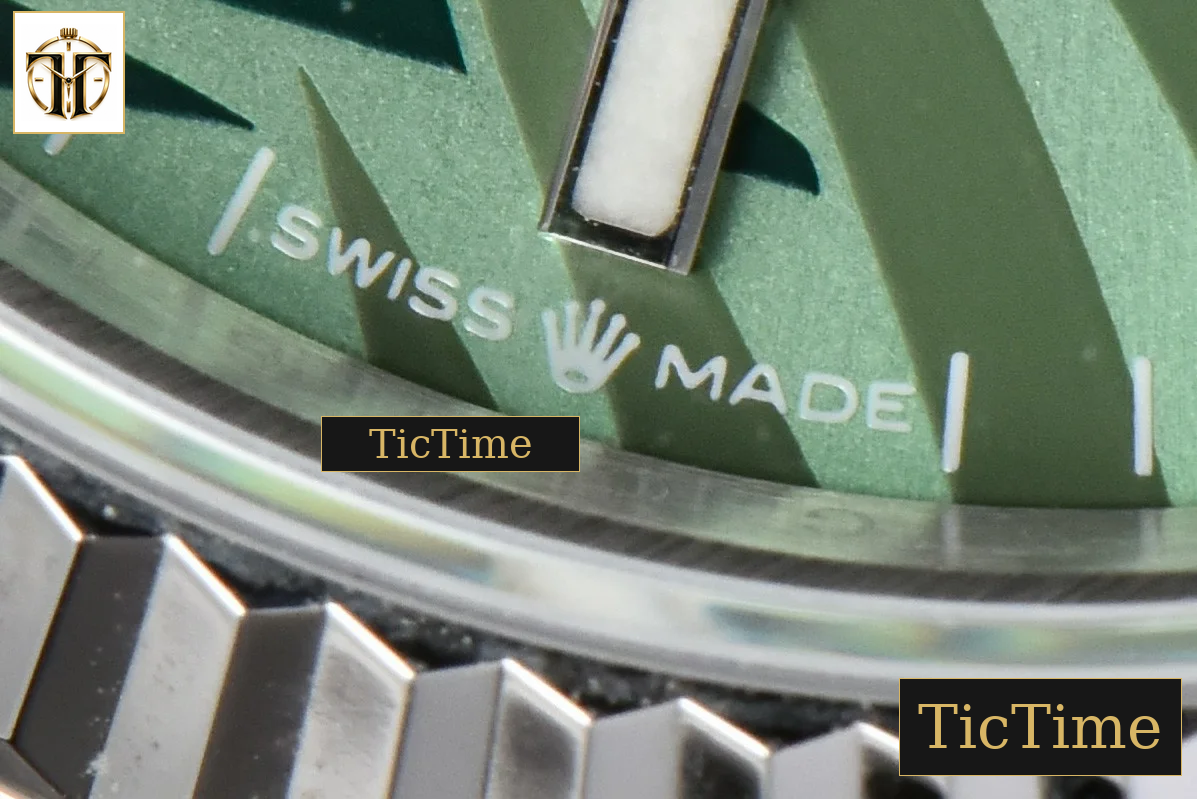 DateJust 36mm BPF Green Plam Dial Jubilee Bracelet A2824 — foto 5