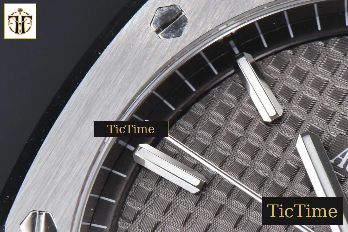 Royal Oak 15500 41mm APSF Gray Textured Dial SS Bracelet V2 A4302 — foto 7