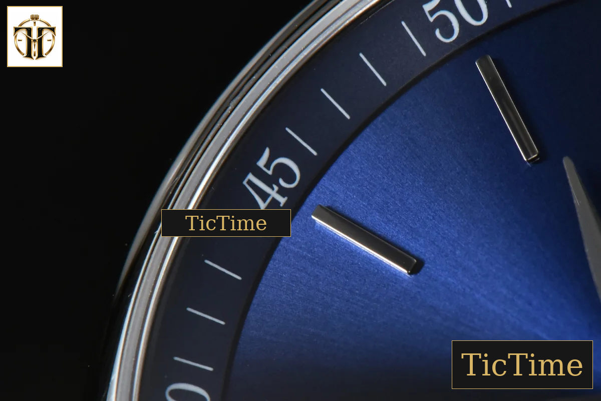 Master Moonphase 40mm GF Blue Dial Stick Marker SS Bracelet A899 — foto 10