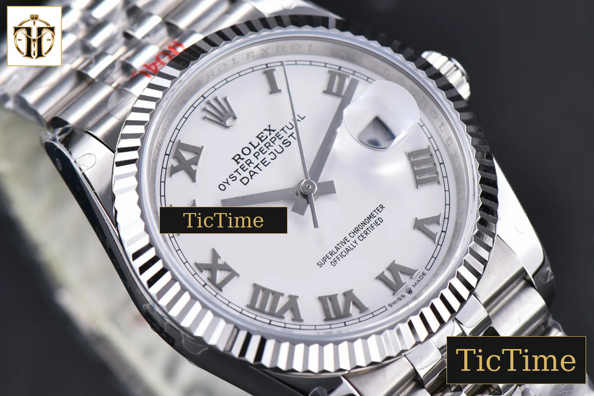 DateJust 36mm GMF SS White Dial Roma Marker Jubilee Bracelet VR3235 — foto 5