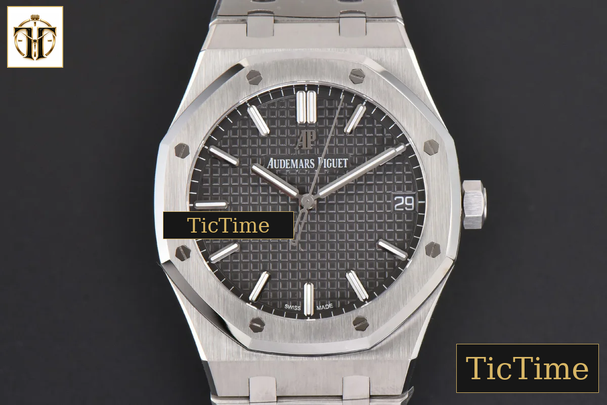Royal Oak 15500 41mm APSF Gray Textured Dial SS Bracelet V2 A4302 — foto 2