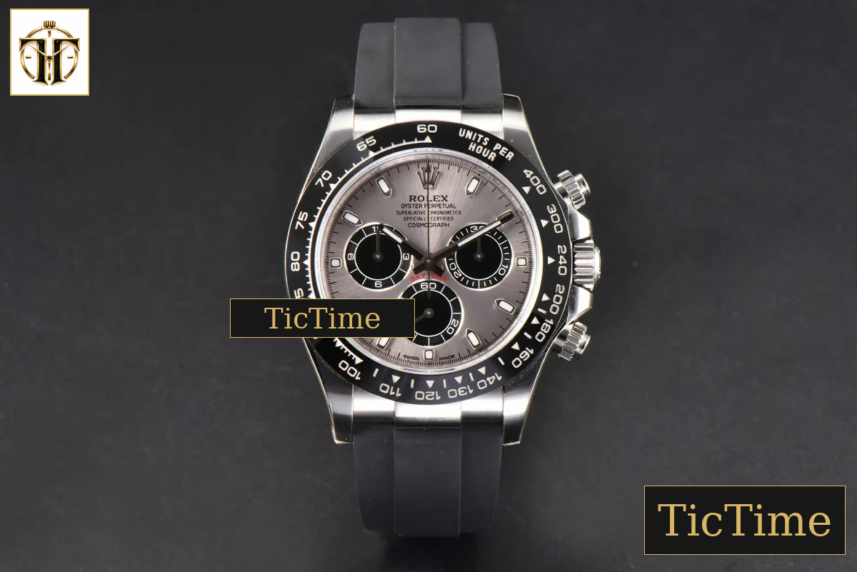 Daytona 116519 Clean Factory Ceramic Grey Dial Oysterflex Strap SA4130 — foto 3