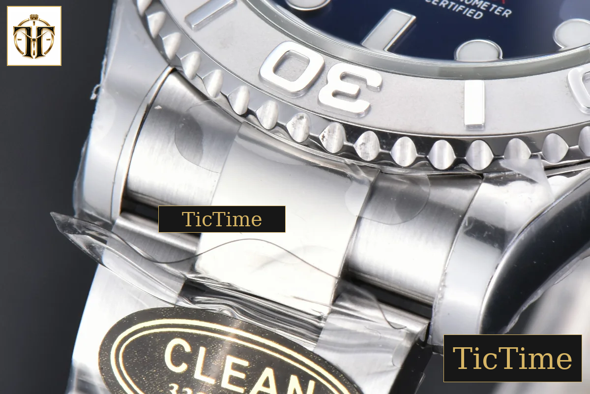Yacht-Master 904L 126622 40mm Clean Factory Blue Dial SS Bracelet VR3235 — foto 10