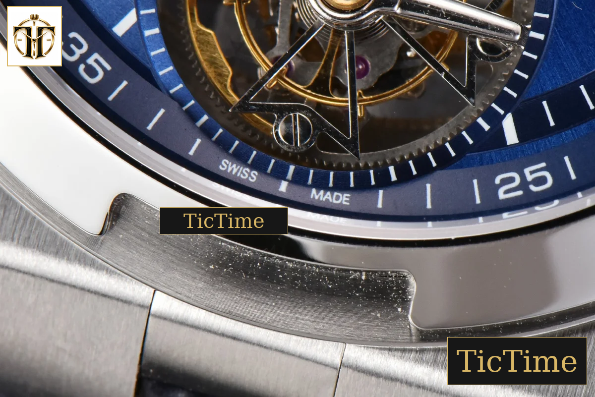 Overseas Tourbillon 6000V 42.5mm BBRF Blue Dial Blue Leather Strap Tourb — foto 8