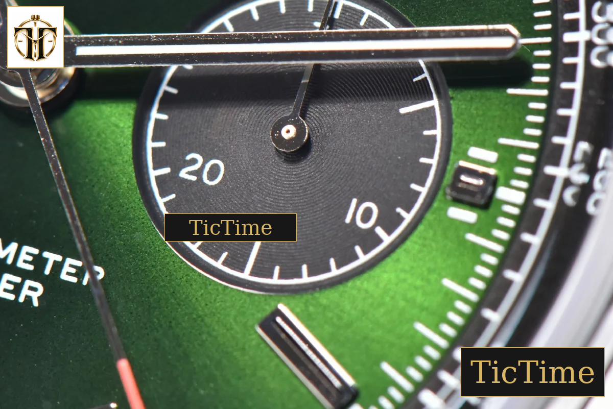 Premier B01 Chrono 42mm GF Green Dial Green Leather Strap A7750 — foto 10