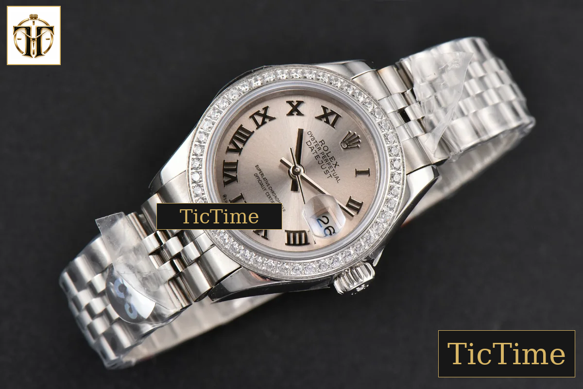 DateJust Ladies 28mm WF Diamond Silver Dial Roma Marker Jubilee Bracelet A2236 — foto 4