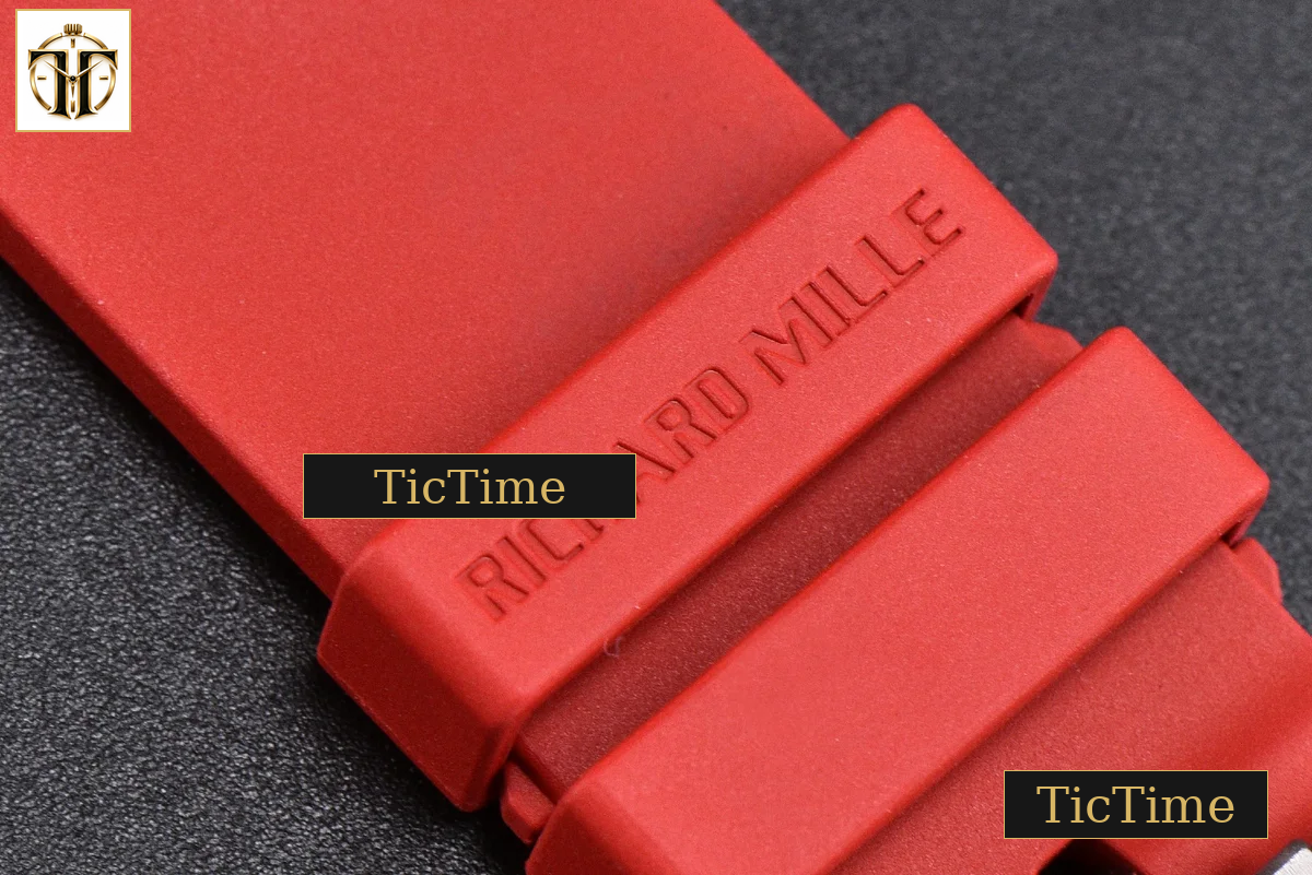 RM035-02 APSF Red NTPT Red Rubber Strap V2 (Free Sprung) RMAL1 — foto 28