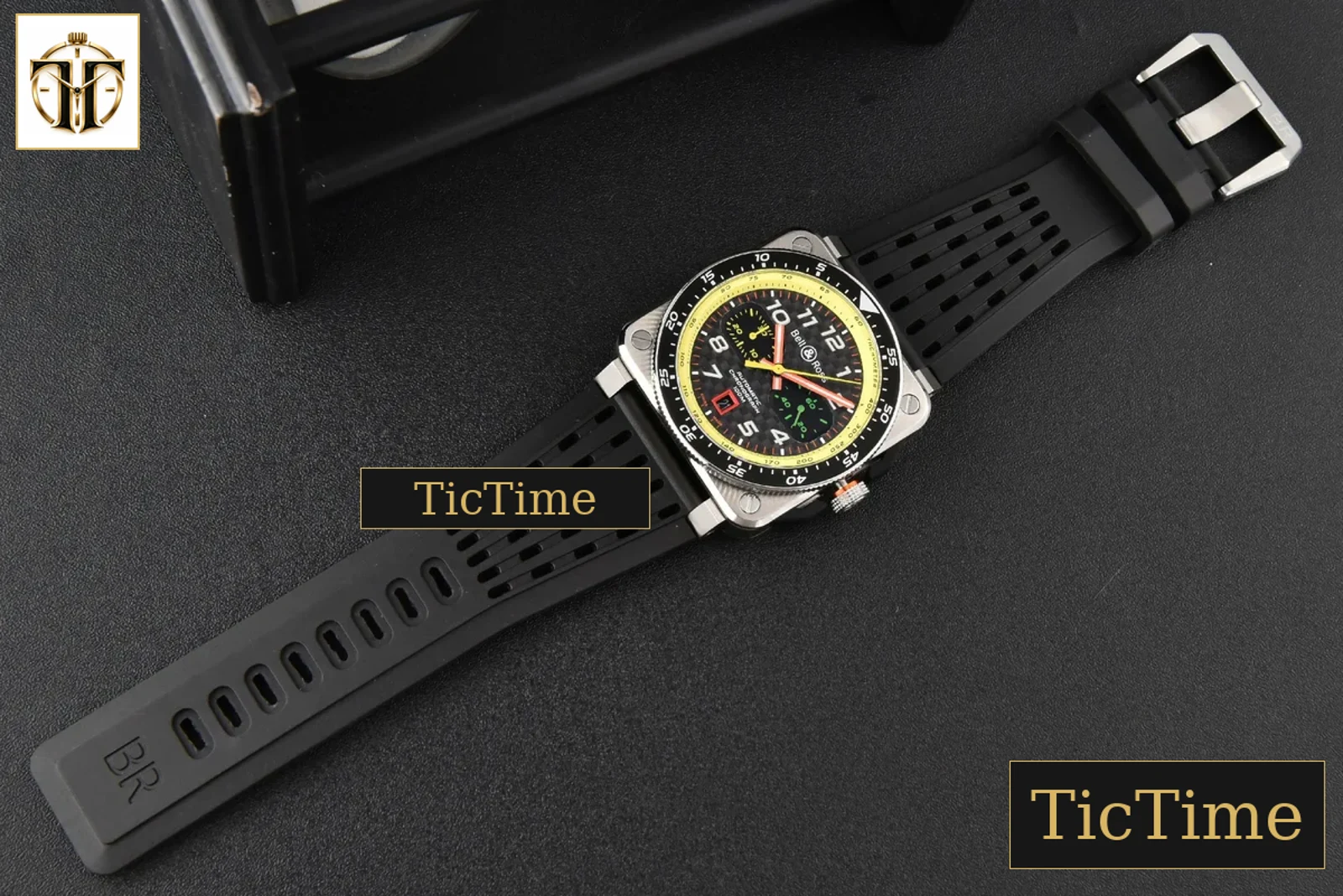 Vintage 03-94 Chronograph 42mm BRF Stainless steel Black Rubber Strap — foto 30