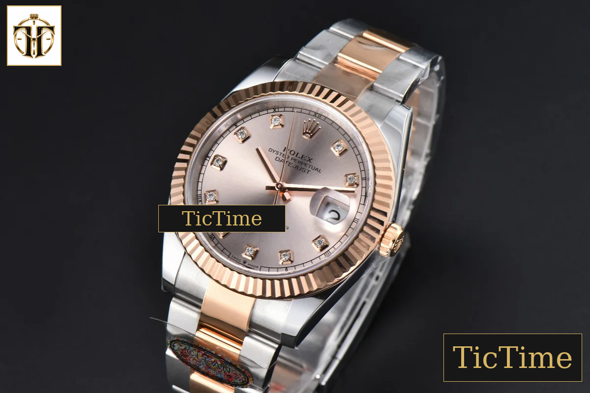 DateJust 126331 41mm Clean Factory RG/SS RG Dial Diamond Marker Oyster Bracelet VR3235 — foto 4