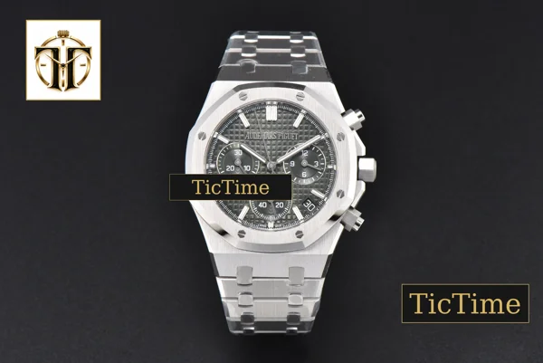 Foto frontal — Royal Oak Chrono 26240 ZF SS Green Dial SS Bracelet (V2 free sprung ) SA4401