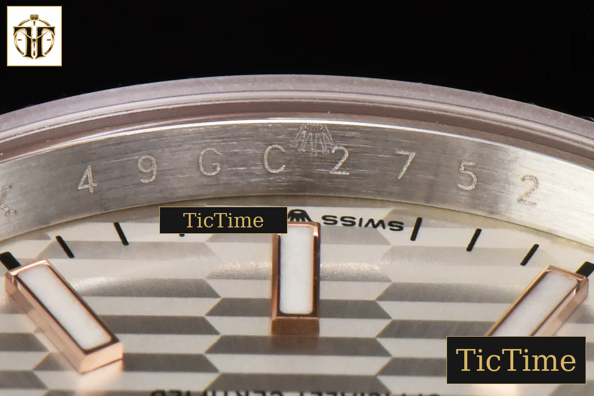DateJust 36mm BPF RG/SS Fluted Bezel Silver Motif Dial Oyster Bracelet A2824 — foto 12