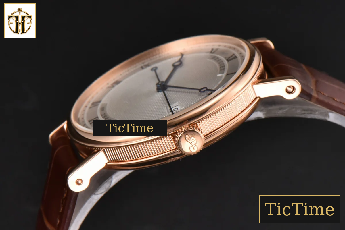 Classique 5177 38mm LTF RG White Dots Dial Roma Marker Brown Leather Strap MY9015 — foto 9