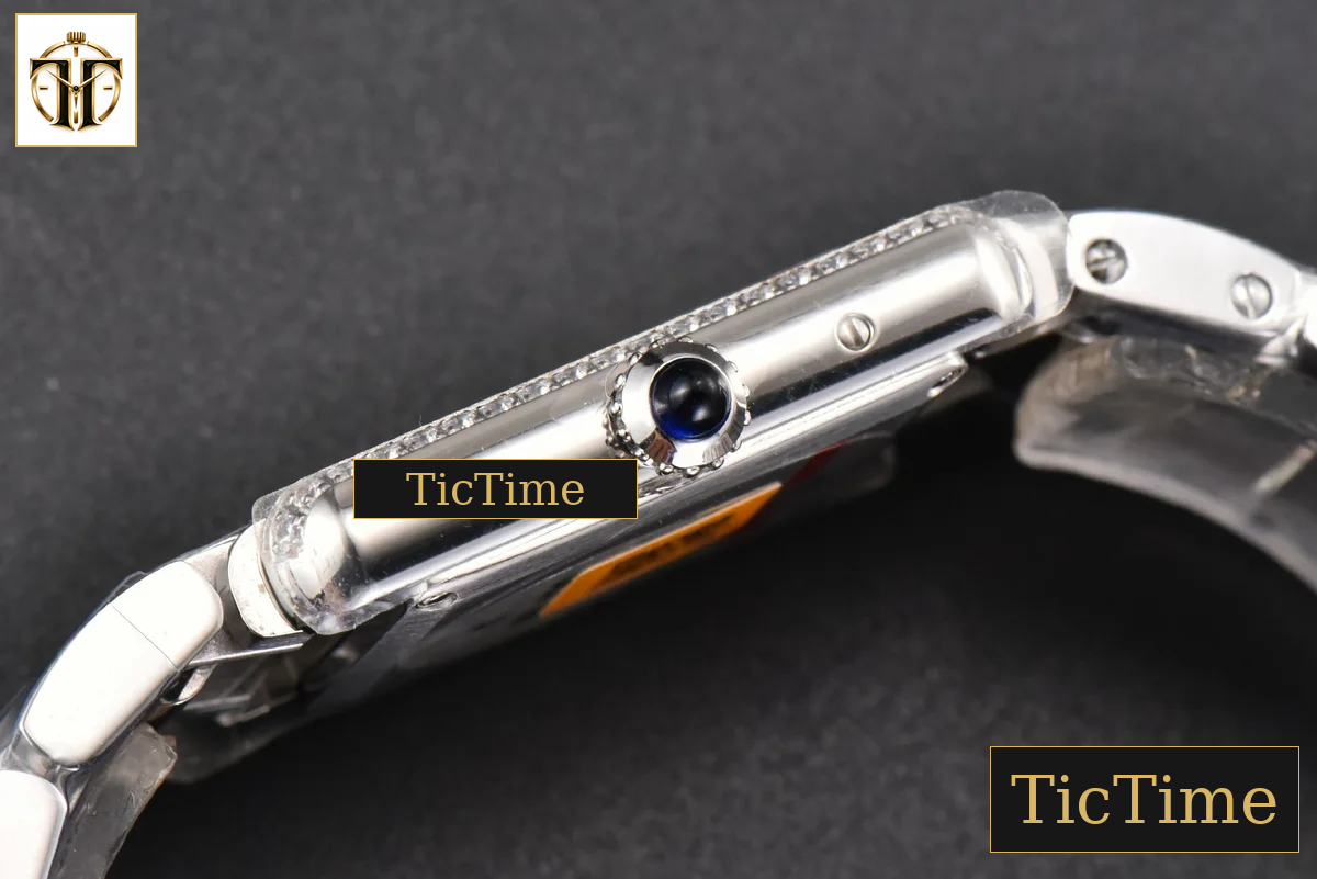 Tank Must Small 29.5mmx22mm K11F Diamond White Dial SS Bracelet Ronda Quartz — foto 12