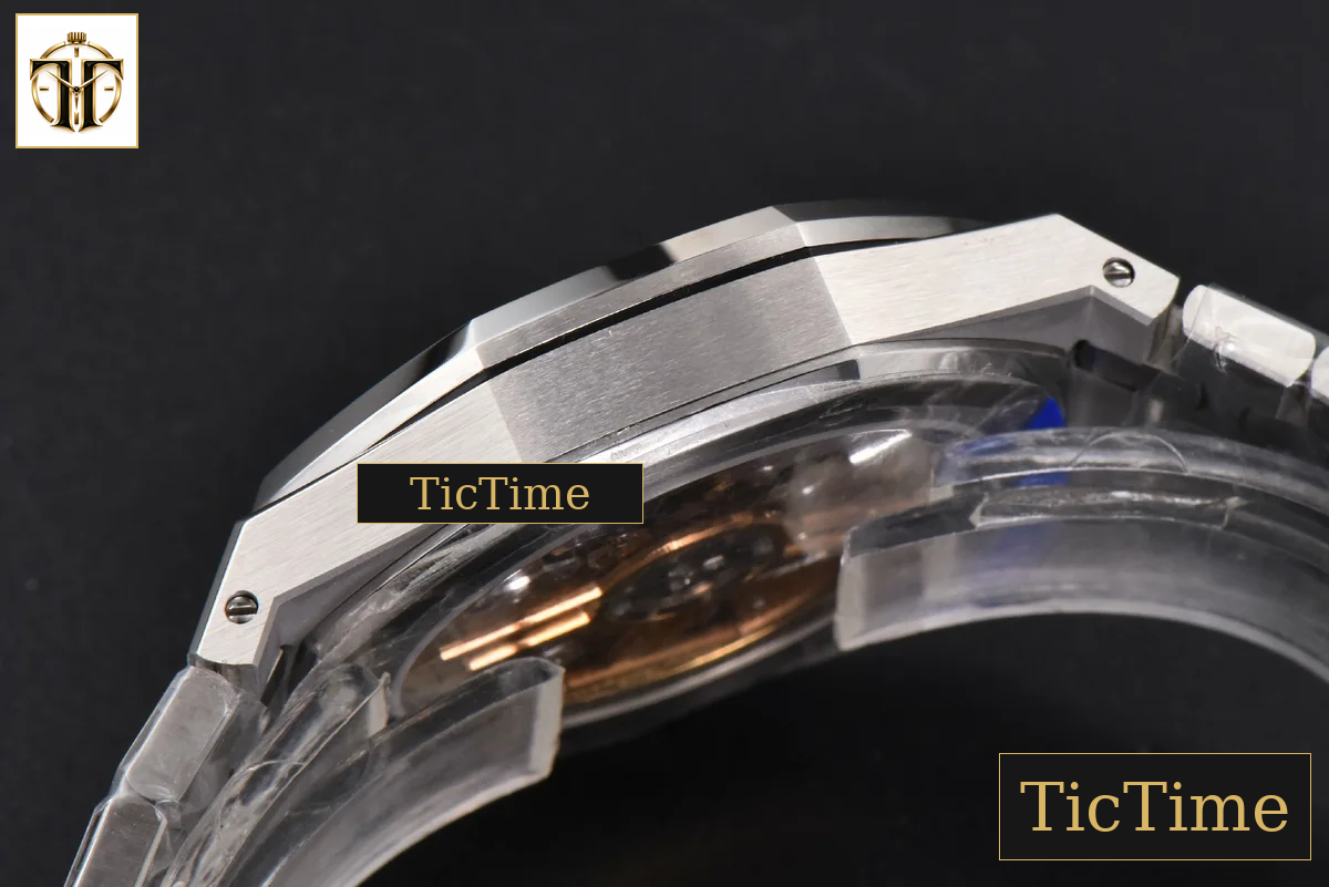 Royal Oak 15500 41mm APSF Black Textured Dial SS Bracelet V2 A4302 — foto 16
