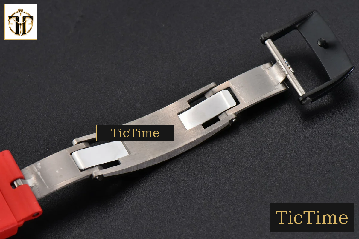 NTPT RM035-02 ZF Skeleton Dial Red Rubber Strap V5 NH05A — foto 26